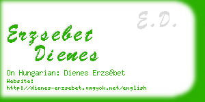 erzsebet dienes business card